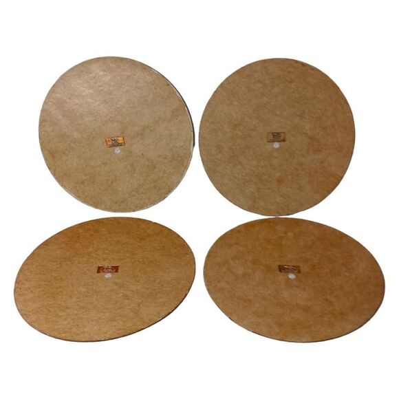 Fern Leaf Round Placemats x 4 PINO Fine Paper Creations Tropical Textured Beach. - Picture 11 of 16